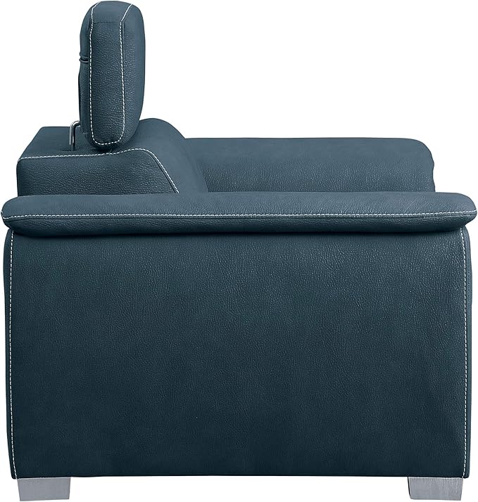 Homelegance Ferriday 45" Convertible Lounger Chair, Blue