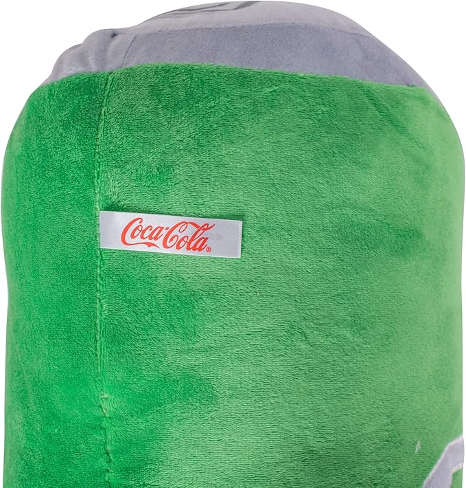 Mark Feldstein & Associates Sprite Can Classic Green 14 x 8 Polyester Fabric Soft Plush Throw Pillow