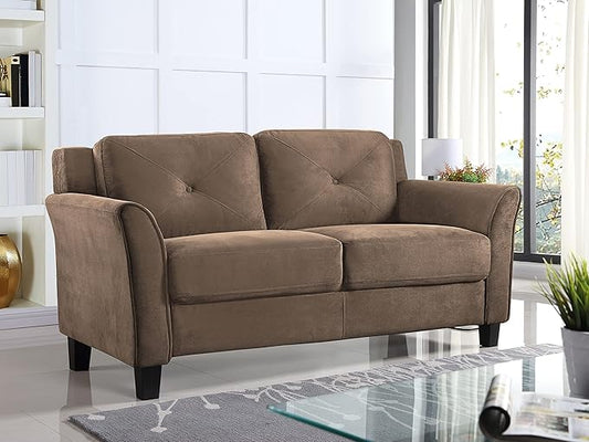 Lifestyle Solutions Grayson Loveseat, Brown