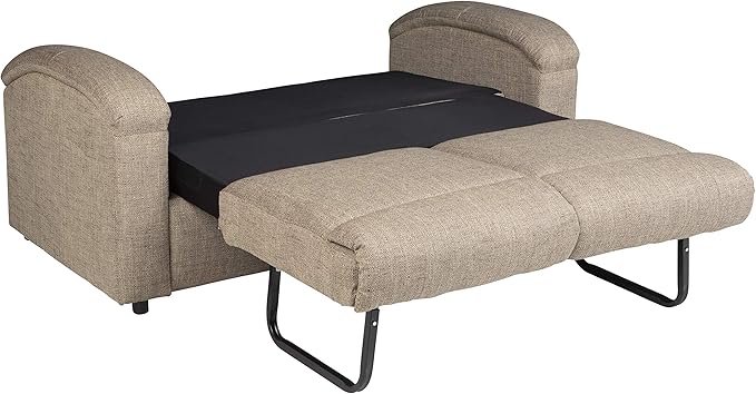 Thomas Payne 68" Destination Tri-Fold RV Sofa, Cobble Creek, 67.5" W x 34" D x 38" H, Foldout Hide-a-Bed-Style Convertible Sleeper Couch, Residential Comfort, High-Density Foam, PolyHyde Upholstery