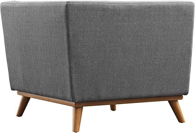 ModwayEEI-1796-DOREngage Mid-Century Modern Upholstered Fabric Living RoomCorner SofaGray