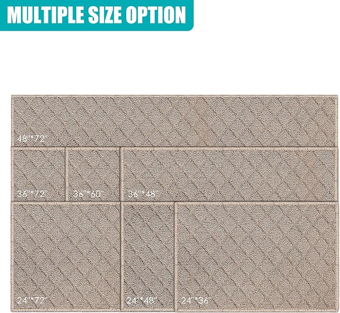 Azadx 4'x6' Front Entryway Door Mat Non Slip Indoor Door mats Washable Entry Mats Welcome Doormat Dirt Trapper for House Entry Low Profile Doormat Indoor Entrance Mat - Image 7