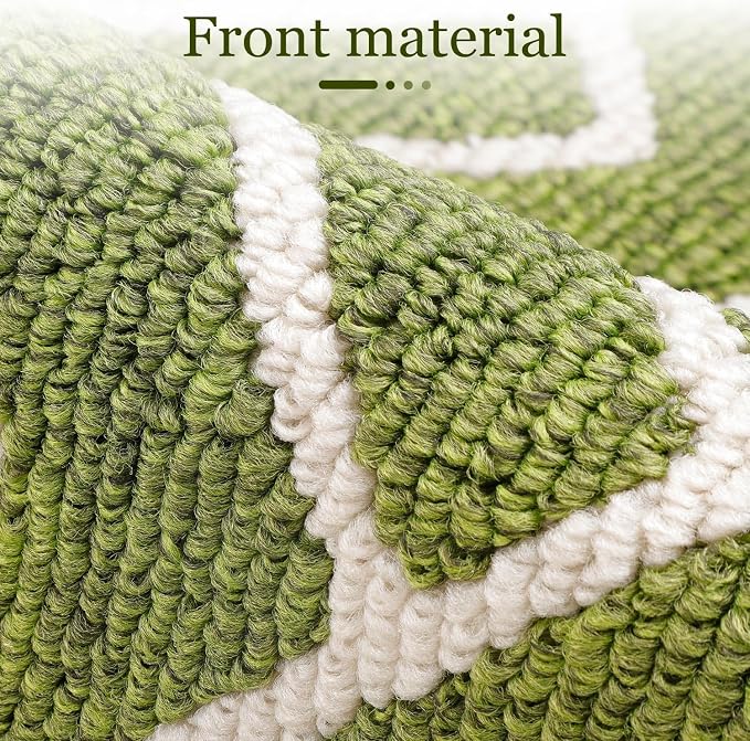 hicorfe Indoor Doormat,Front Back Door Mat TPR Backing Non Slip Mats 20"x31.5" Absorbent Resist Dirt Entrance Doormat Inside Floor for Entryway Washable Low-Profile(Sage Green) - Image 4