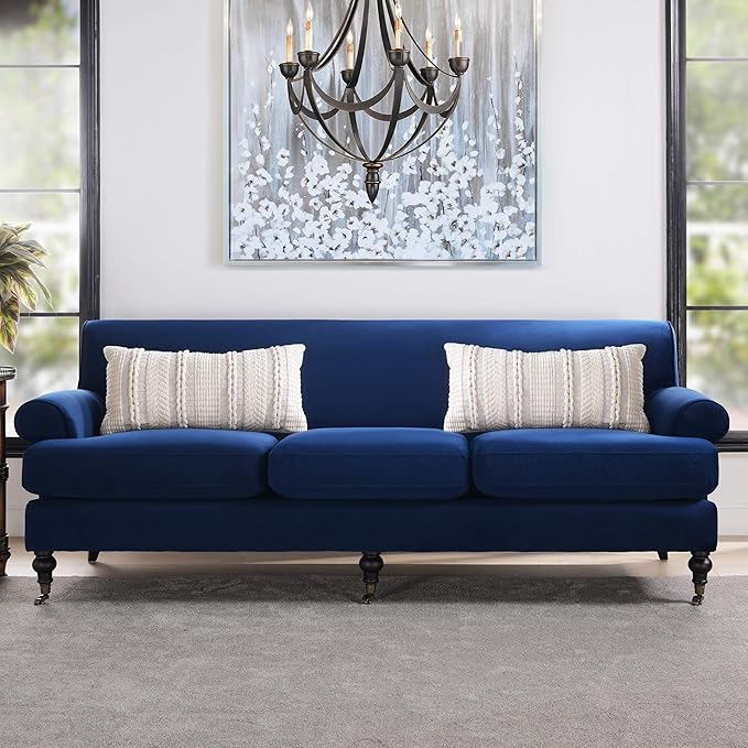 Jennifer Taylor Home Bliss 88" Lawson French Country Three-Cushion Tightback Sofa