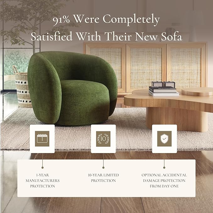 Poly & BARK Geneva 99" Sofa with Relaxed Deep Seating, Soft Upholstered Finish, and Balanced Contemporary Design for Comfortable Living Spaces