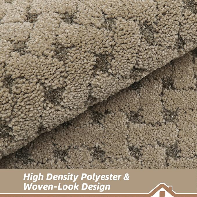 BEQHAUSE Dirt Trapper Door Mat Non-Slip Entryway Rugs Stain Resistant Absorbent Dog Doormats Woven-Look Washable Welcome Floor Doormat for Front Back Door, Dirty Wet Shoes & Paws, 24" x 36", Beige - Image 5