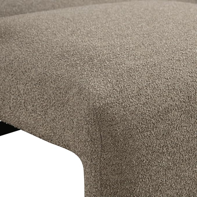 Serta Vail 86" Convertible Sleeper Sofa, Queen Size, Wall-Hugging Dreamglide Mechanism, Dreamcoil Comfort, Boucle Fabric, Brown