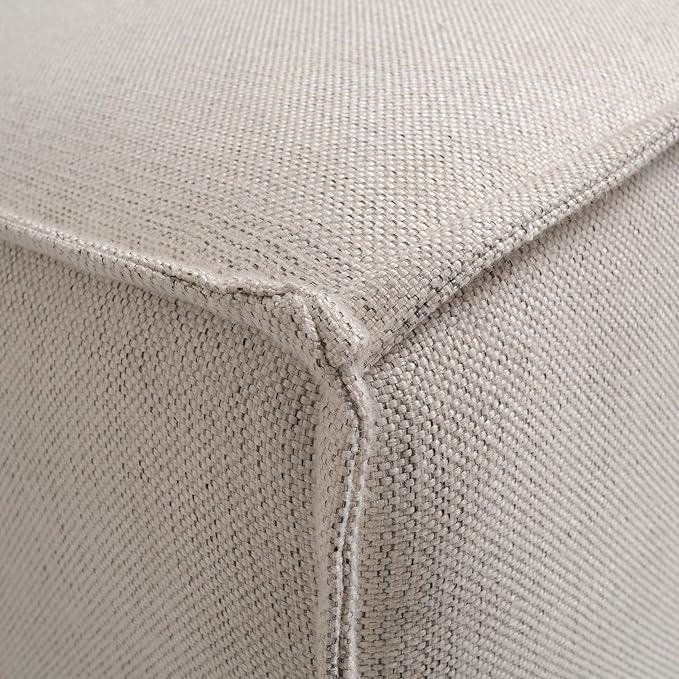 Flash Furniture Bridgetown Fabric Ottoman Module for Sectional Sofa, Customizable Modular Couch Ottoman, Cream