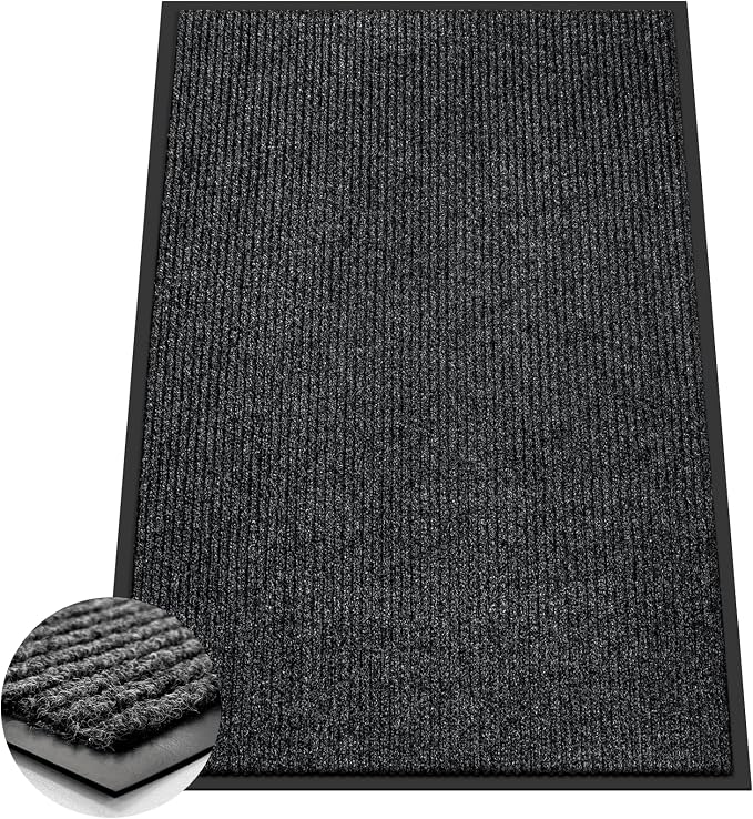 Azadx 4'x6' Front Door Mat Heavy Duty Indoor Outdoor Door Mat Non-Slip Backing Doormat for Entryway Stain and Fade Resistant Commercial Floor Mats Entry Mat Low Profile Welcome Door Mats by Azadx