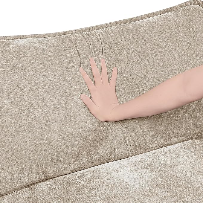 Lexicon Modular Sectional Sofa, Module for Sectional Couch, Armless Chair, Removable Cushion Cover, Soft Upholstery, Durable Frame, Customizable Comfort, Chenille Light Taupe