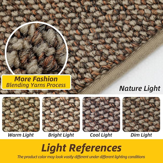 JSEI Dirt Trapper Door Mat 32"x48" Non-Slip Washable Entrance Mat, Dog Doormats, Absorbent & Fade-Resistant Floor Mats, Low Profile Welcome Mats for Entryway, Front Door, and Inside Entrance, Taupe - Image 3