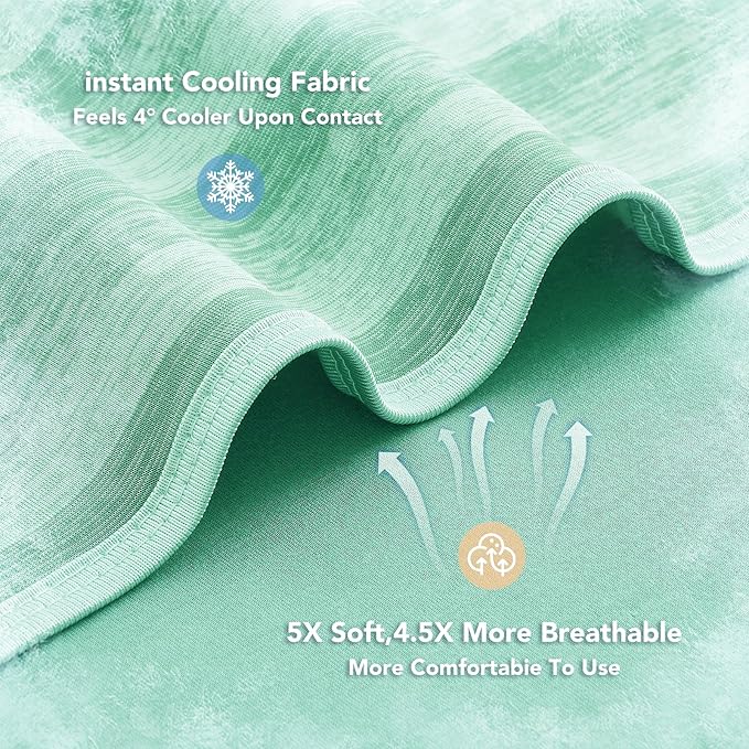 GOHERO Cooling Blanket for Couples- 60"x90" Summer Cooling Throw Blanket for Hot Sleepers Arc-Chill Q-Max >0.45 Cool Fiber, Keeps Cool for Night Sweats, Soft Lightweight Sofa Blankets for Kid Adults
