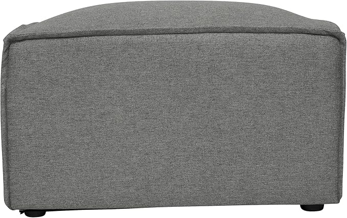 Flash Furniture Bridgetown Fabric Ottoman Module for Sectional Sofa, Customizable Modular Couch Ottoman, Dark Gray