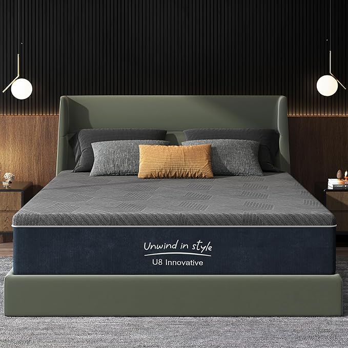 10 Inch Gel Memory Foam Mattress Queen Size, Medium Firm Pressure Relief, CertiPUR-US Certified, with Removable Washable Cover, Mattress in a Box