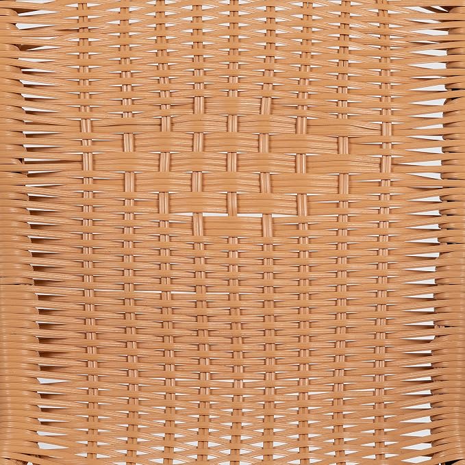 Flash Furniture Lila 4 Pack Beige Rattan Indoor-Outdoor Restaurant Stack Chair | Versatile and Stylish Seating - Image 14