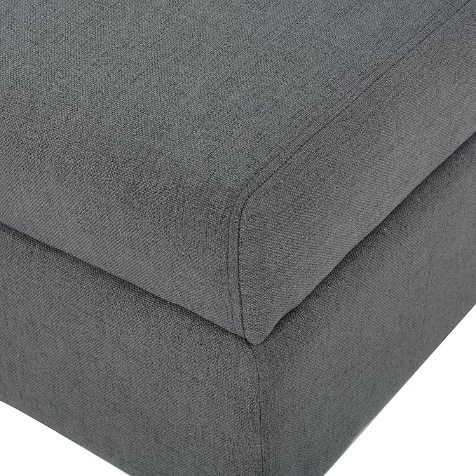 GDFStudio Christopher Knight Home Tovah Fabric Storage Loveseat, Charcoal