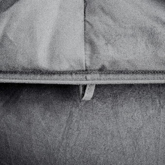 HOMBYS 120x120 Oversized King Feather and Down Comforter, Pinch Pleat Super Palatial King Duvet Insert with 100% Cotton Cover, Grey Fluffy Thick Comforter with Corner Tabs for All Season Warmth