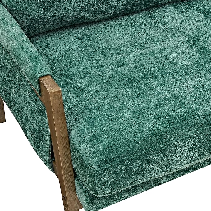 Roundhill Furniture Kelly Mid-Century Modern Accent Armchair, Green