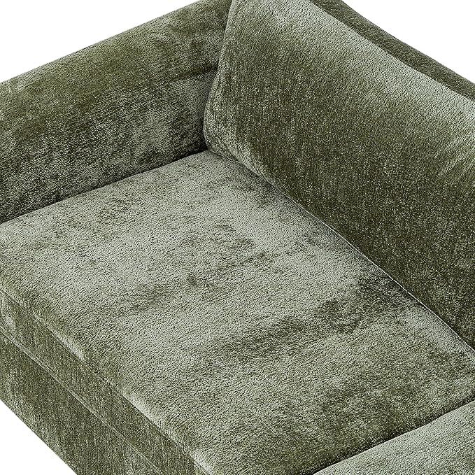89" Sofa Couches for Living Room, Modern 3 Seat Couch Upholstery Cozy Sofas for Small Space, Bedroom, Apartment, Home Office, Olive Green