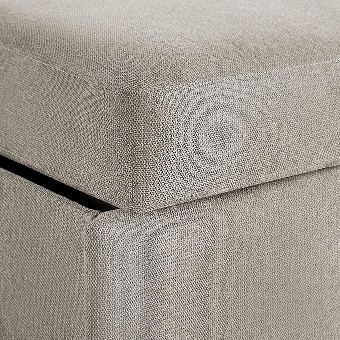 Serta® Hawthorne 90.6" Slipcovered Queen-Size Convertible Pop-up Sofa, Dreamcoil® Comfort, Woven Polyester Blend Fabric, Flax