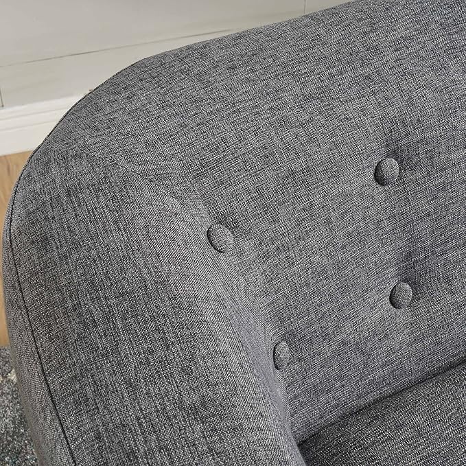 Christopher Knight Home Bridie Mid-Century Modern Loveseat, Grey Fabric